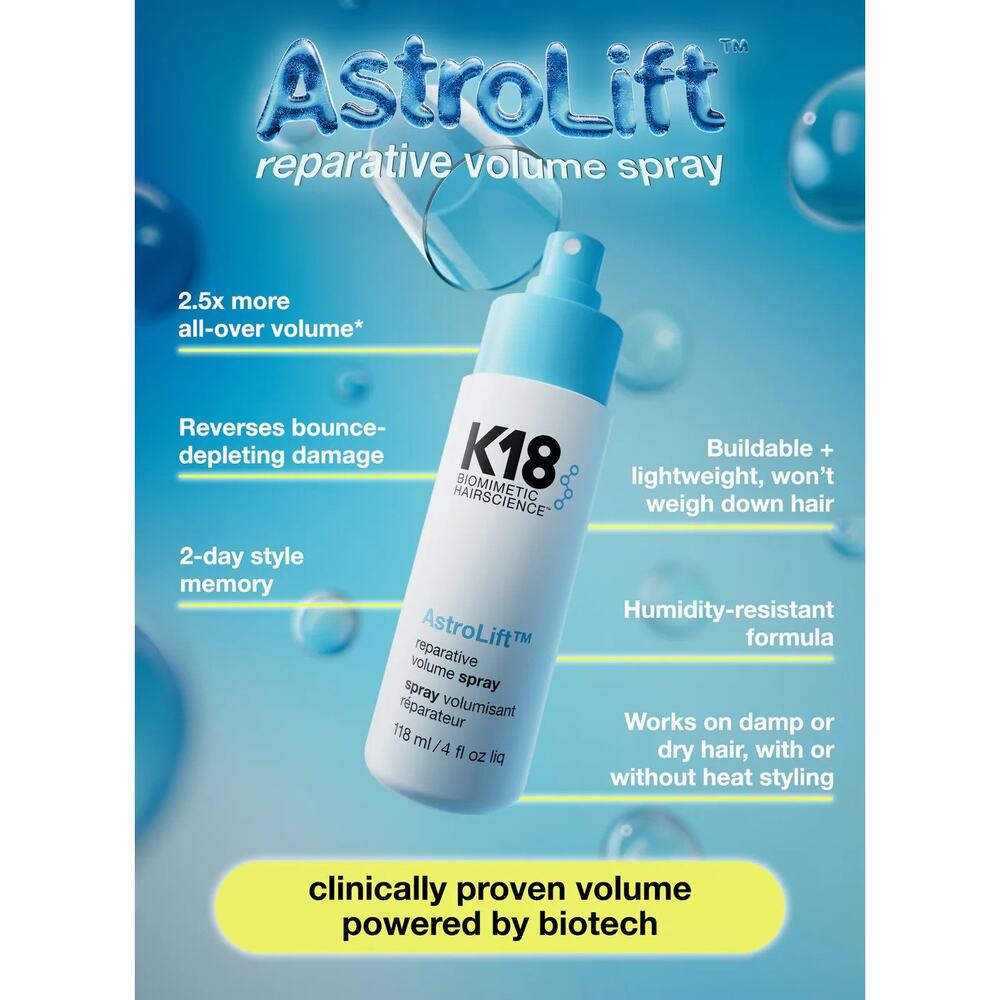 1.6 oz NEW K18 AstroLift™ reparative volume spray